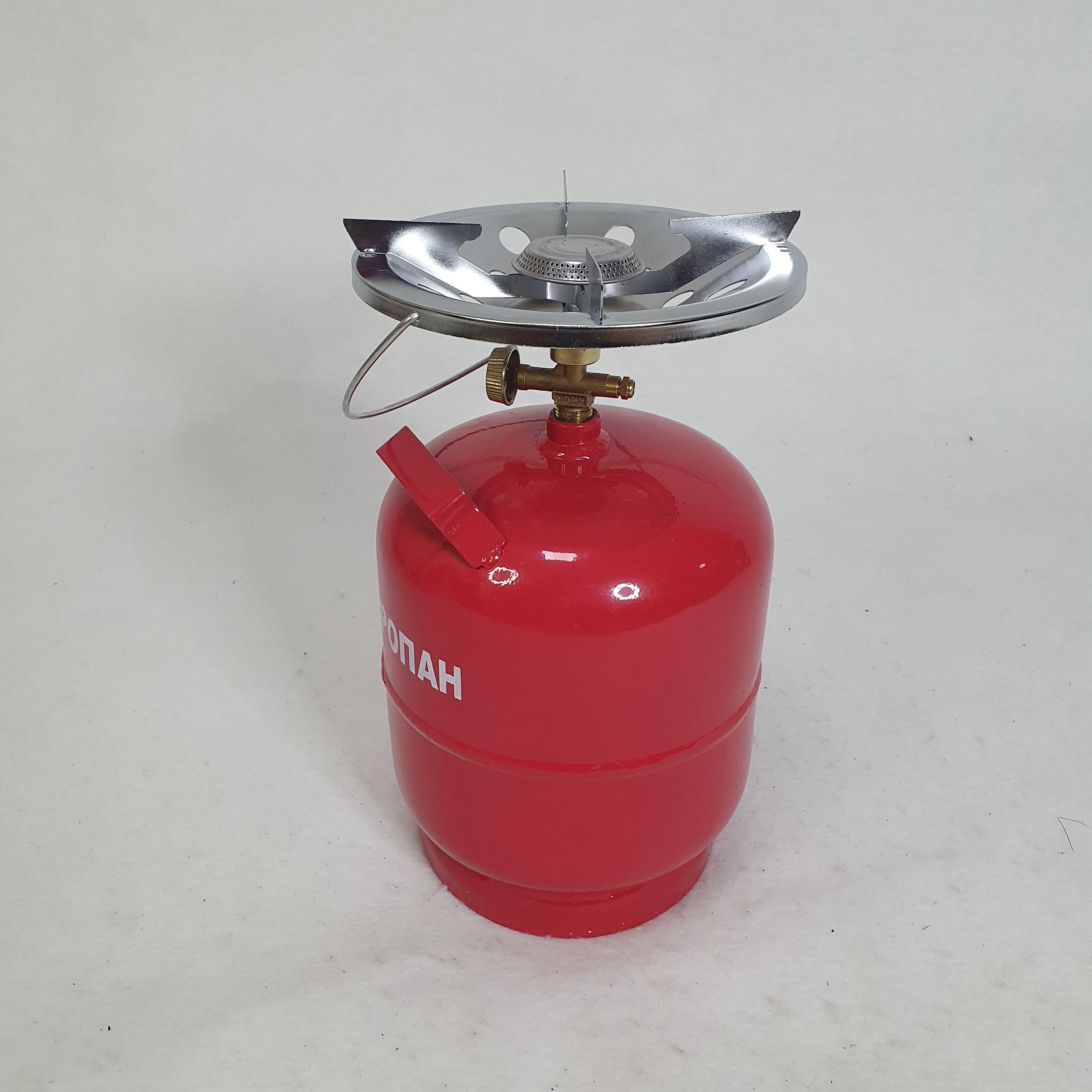 Баллон газовый туристический 2200 Вт с горелкой 8 л (BG-08) - фото 2