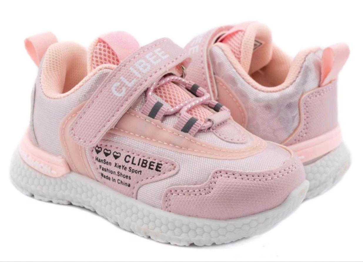 Кросівки для дівчаток Clibee E139-139/21 р. 21 Рожевий Кросівки для дівчаток Clibee E139-139/21 р. 21 Рожевий