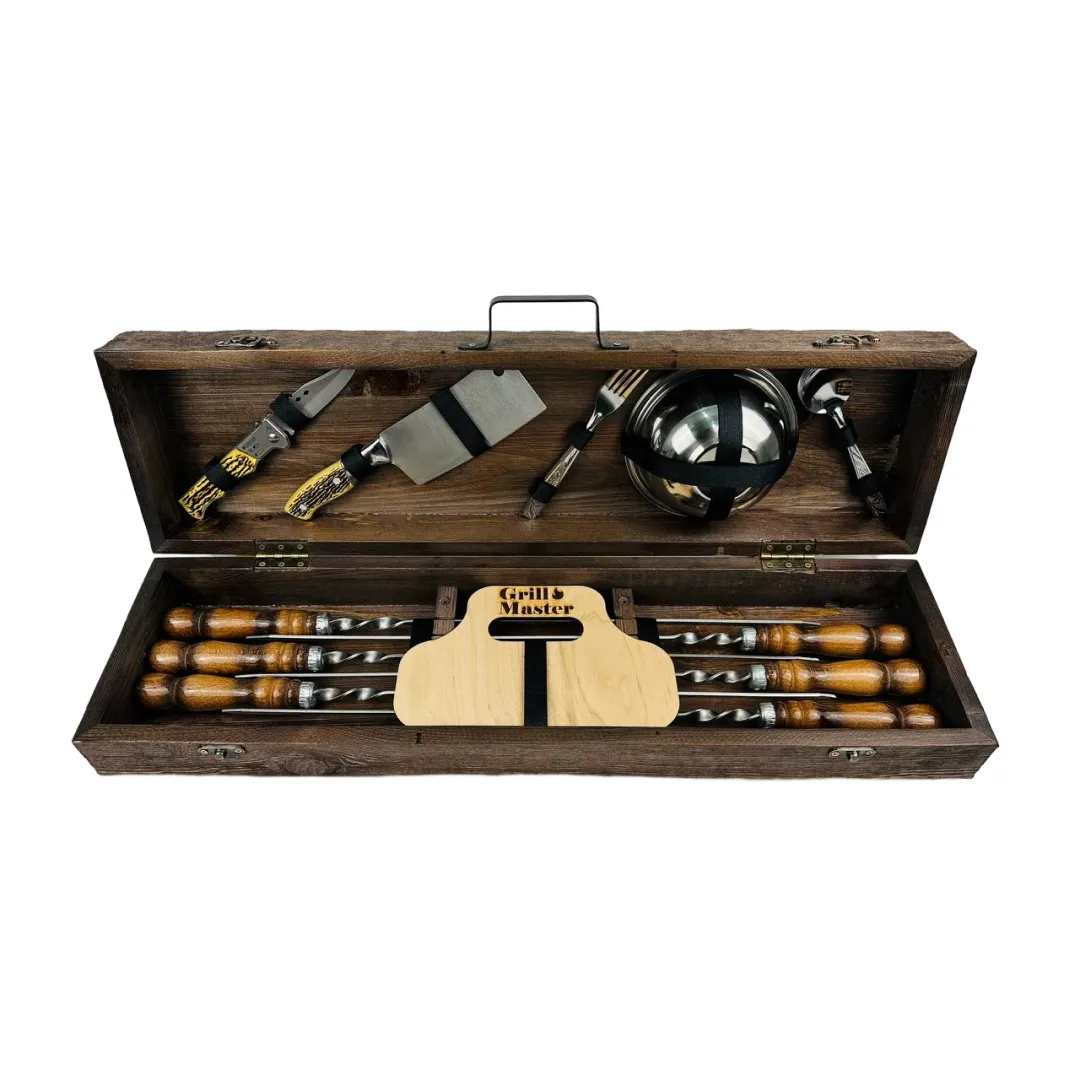 Набор шампуров в кейсе Эконом (21-10-KS-7706)