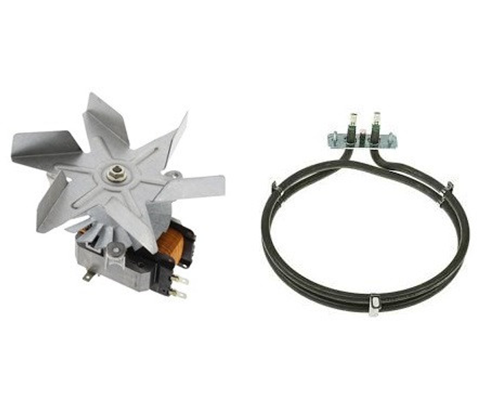 Двигун вентилятора конвекції 7100GR з ТЕНом для коптильні 2000W 220V