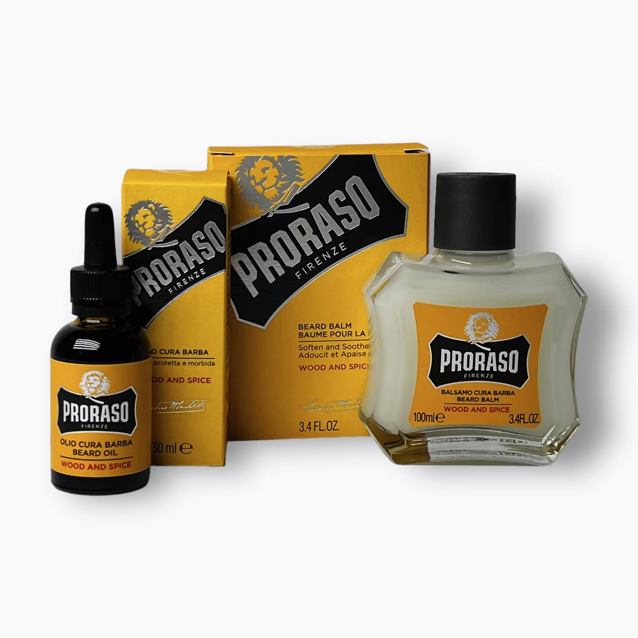 Бальзам для помякшеня бороди Proraso balsamo cura barba wood and spice 100 мл (1891304612) - фото 4