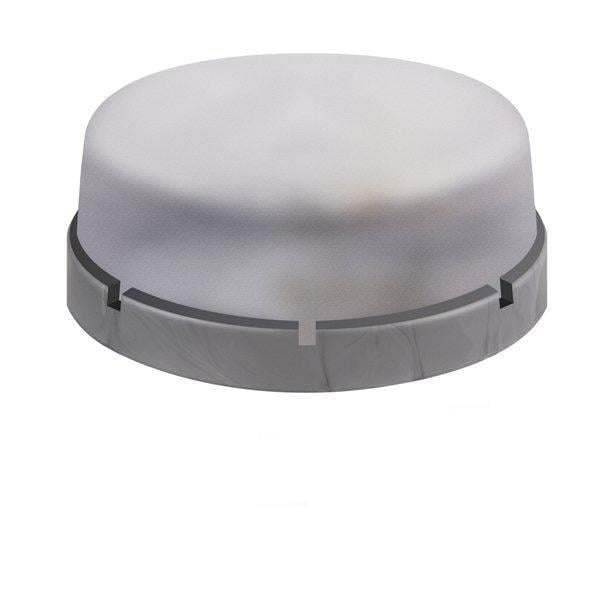 Настінно-стельовий світильник круглий ERKA 1065-S прозорий E27 IP65 Срібний (27551191)