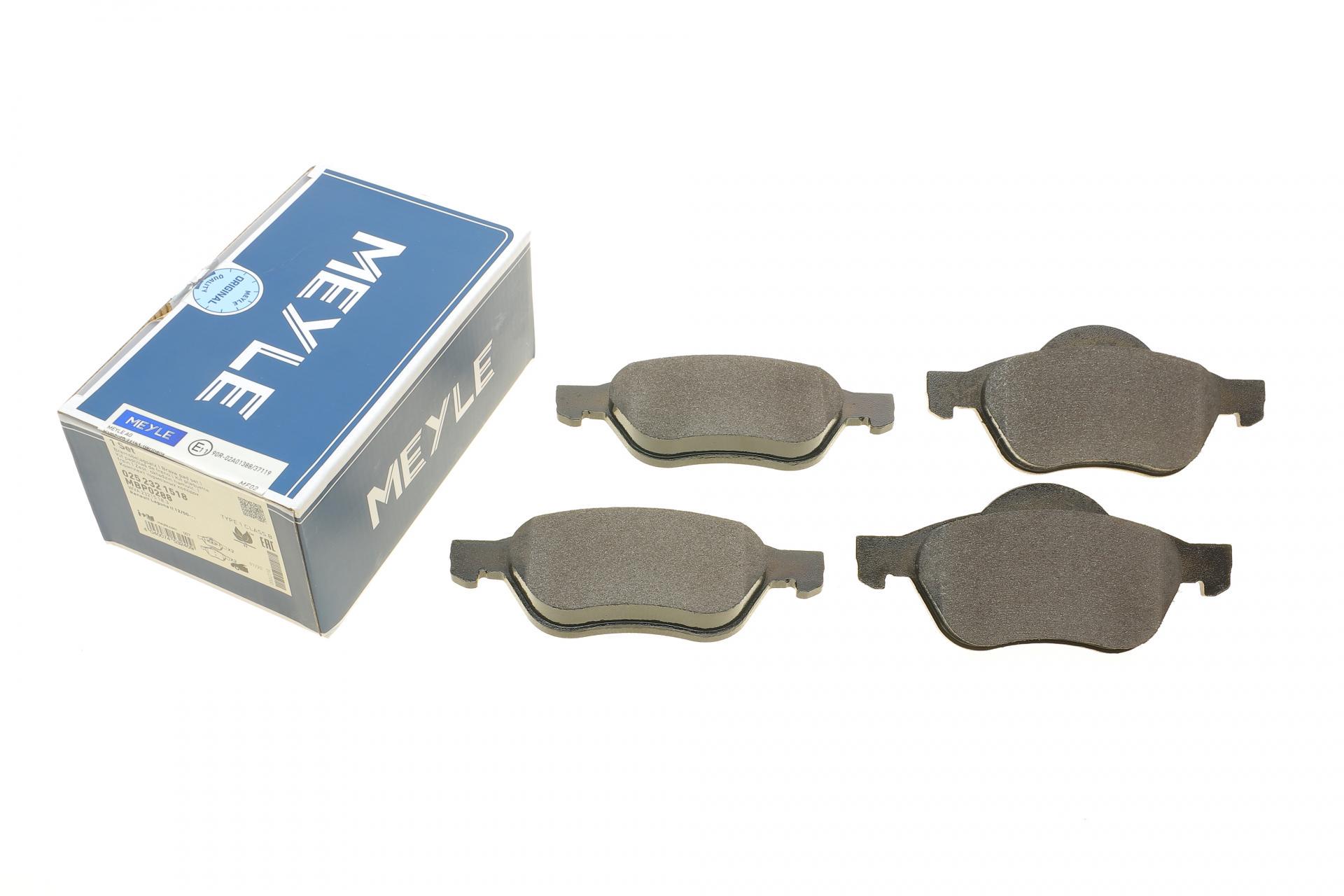 Колодки тормозные передние Meyle для Renault Laguna II/III 01-15/Megane II 03- Ate (025 232 1518)