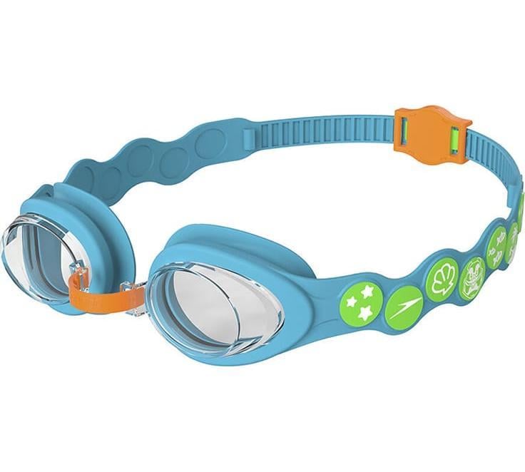 Окуляри дитячі для плавання Speedo SEA SQUAD SPOT GOG One Size Блакитний/Помаранчевий (8-0838214641)