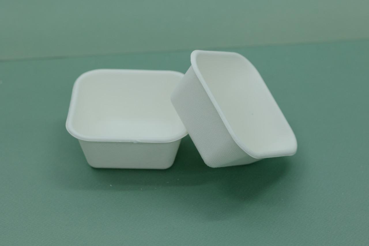 Одноразовый лоток Эко из сахарной тростника 250 мл 50 шт. 9х9 см - фото 3 Одноразовый лоток Эко из сахарной тростника 250 мл 50 шт. 9х9 см - фото 3