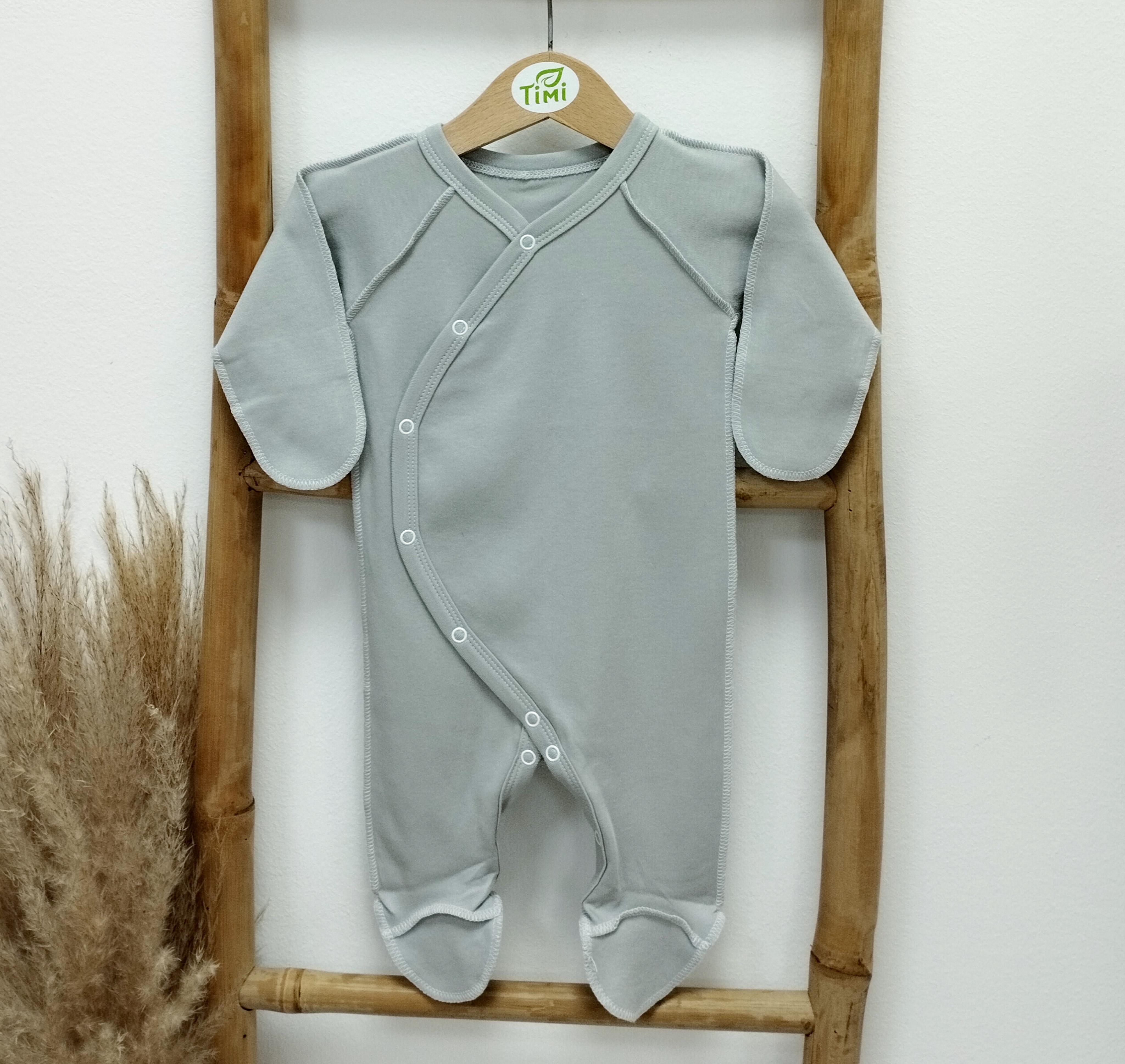 Чоловічок для новонароджених Тімі текс 56 см Сірий