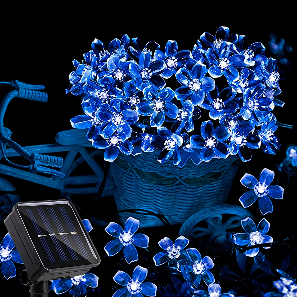 Гирлянды садовые солнечные 200 LED