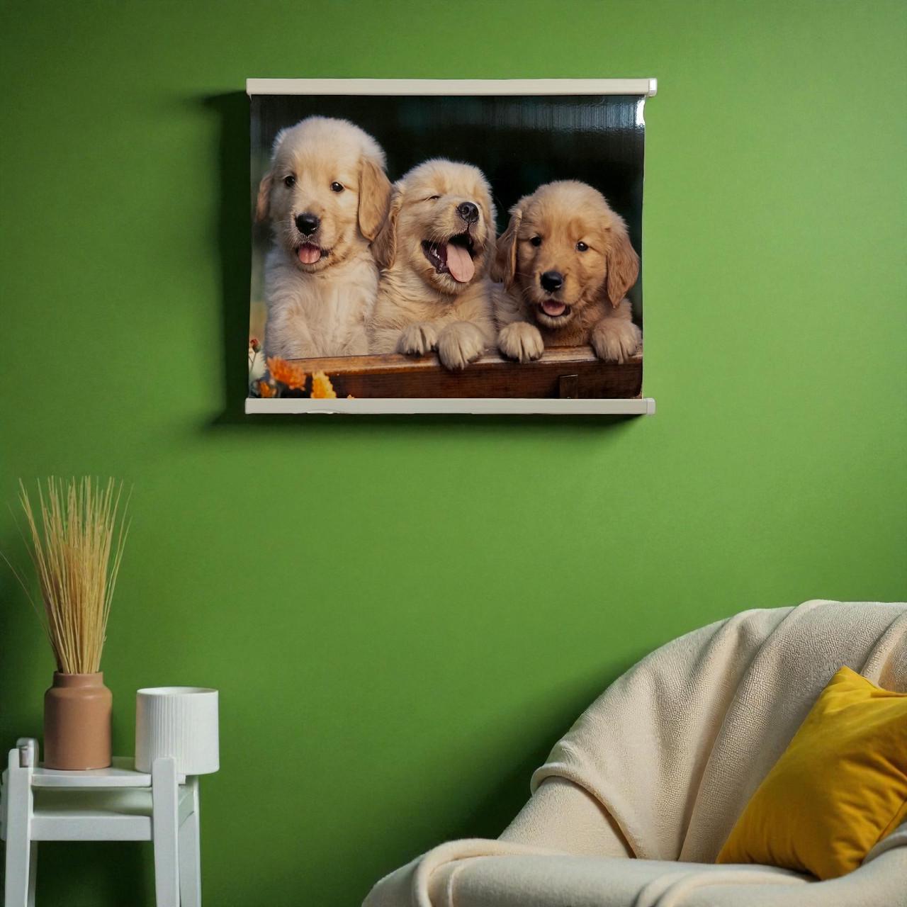 Инфракрасный обогреватель настенный картина Щенята 240 Вт 63х50 см