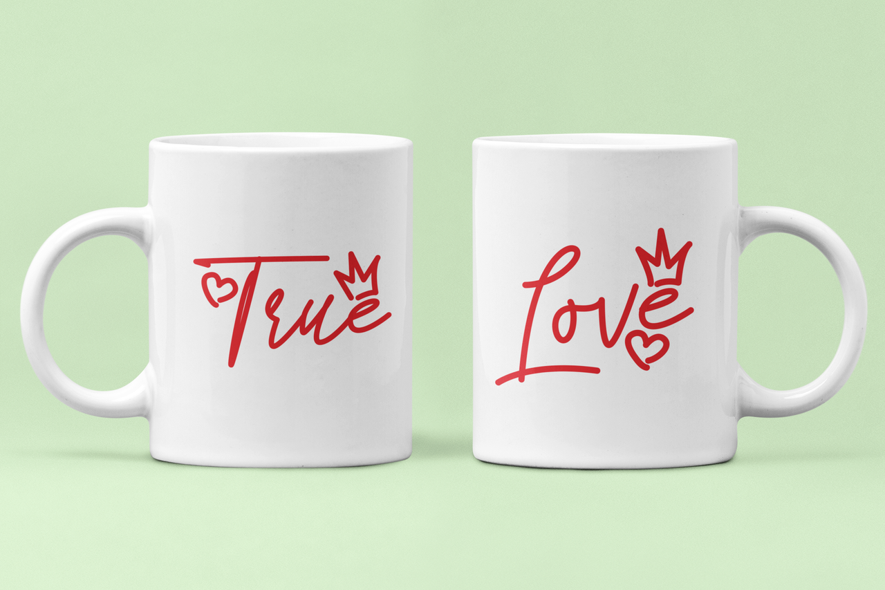 Чашки парні "True Love" для закоханих 330 мл Білий (ВЛ8Ч) Чашки парні "True Love" для закоханих 330 мл Білий (ВЛ8Ч)