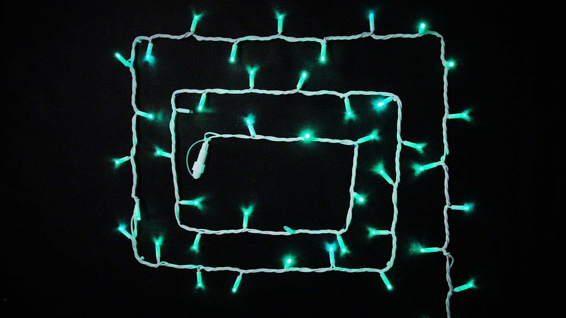 Гірлянда зовнішня Delux String 100 LED IP44 EN нитка 20 flash 2x5 м Зелений/Білий (90012969) - фото 3 Гірлянда зовнішня Delux String 100 LED IP44 EN нитка 20 flash 2x5 м Зелений/Білий (90012969) - фото 3