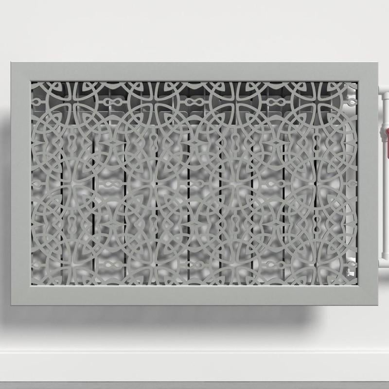 Решетка-экран на батарею SMARTWOOD 900 мм Серый Бетон (R20143109)