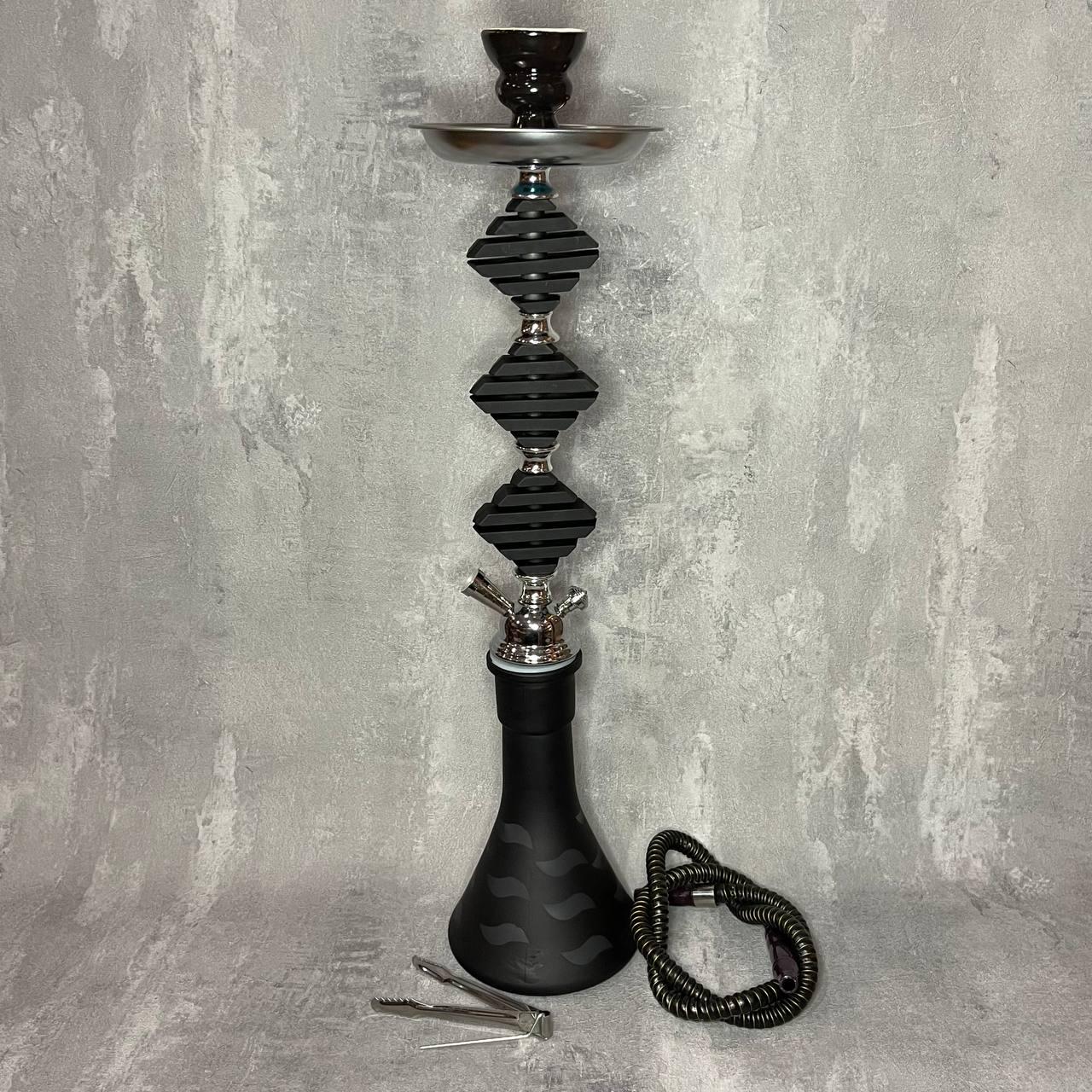 Кальян средний на 2 трубки 1010 50 см Черный (350655)