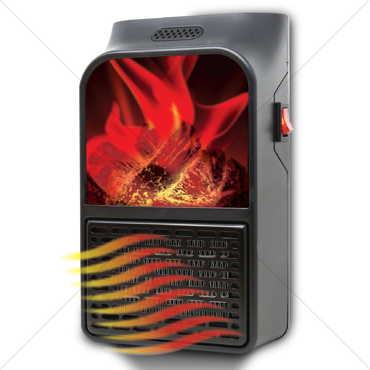 Обігрівач з пультом Flame Heater 500W електричний - фото 2