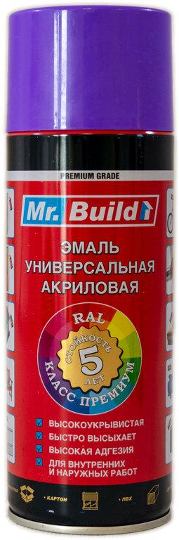 Краска эмалева Mr. Build акриловая 400 мл 4005 Сиреневый (000027496) - фото 1