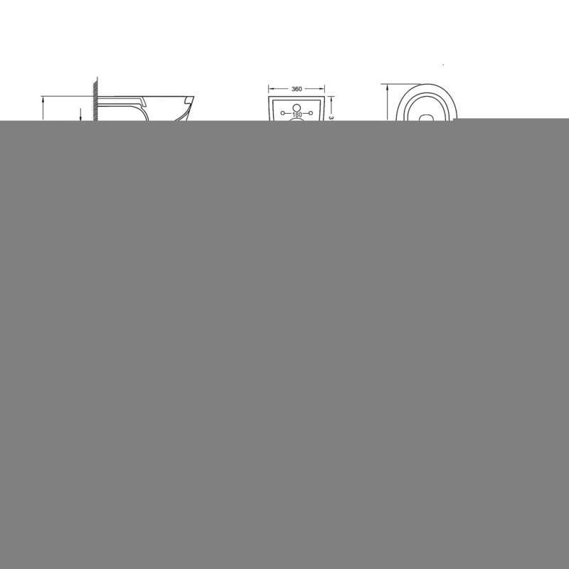 Унитаз подвесной Qtap Jay 2в1 Rimless и биде подвесное (SD00053557) - фото 2