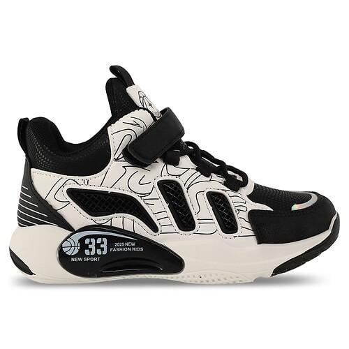 Кроссовки баскетбольные детские SP-Sport E2410-2 р. 35 Бело-черный (32511127)