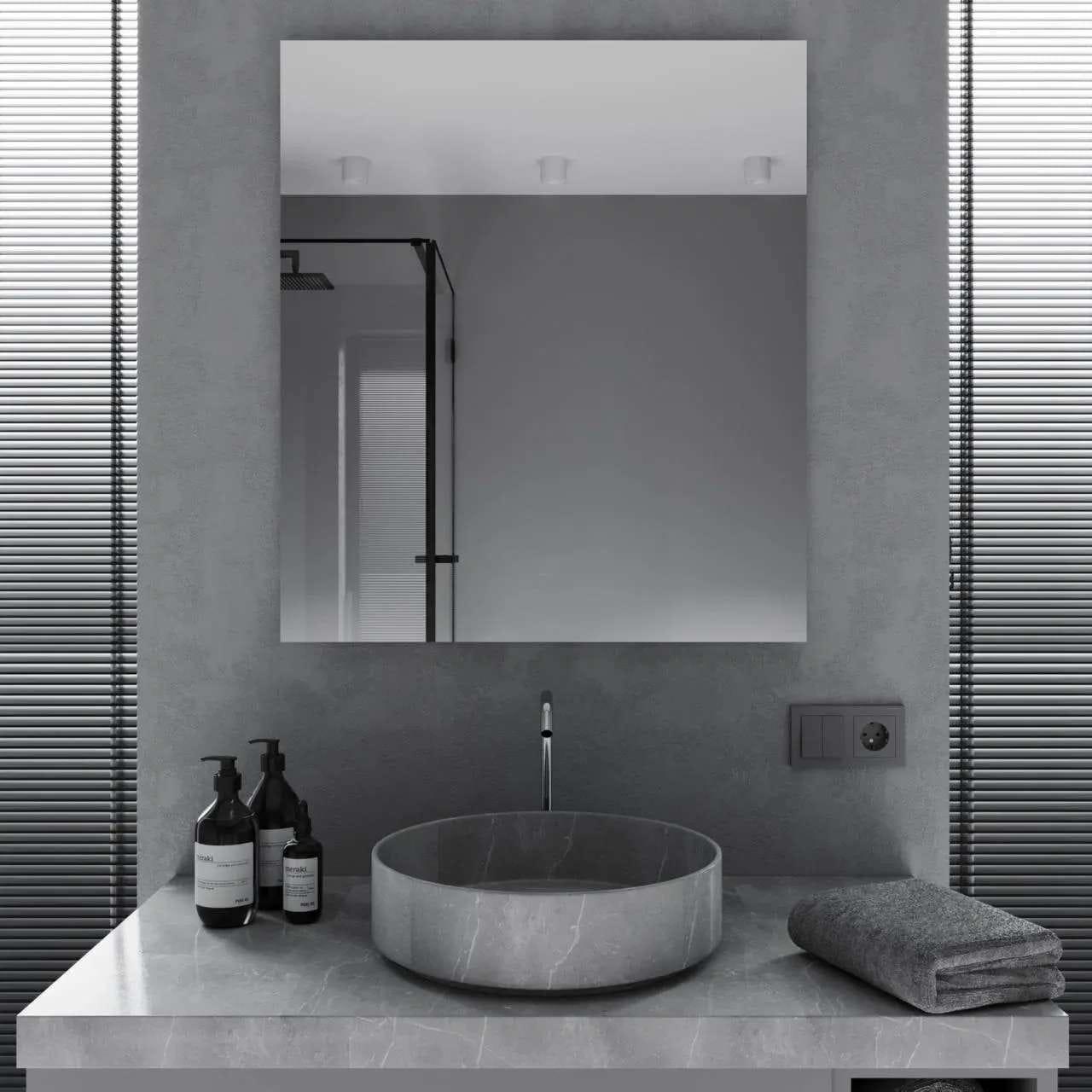 Зеркало для ванной комнаты Mironiks прямоугольное без подсветки 600x800 мм (FR-MRKS-311370)