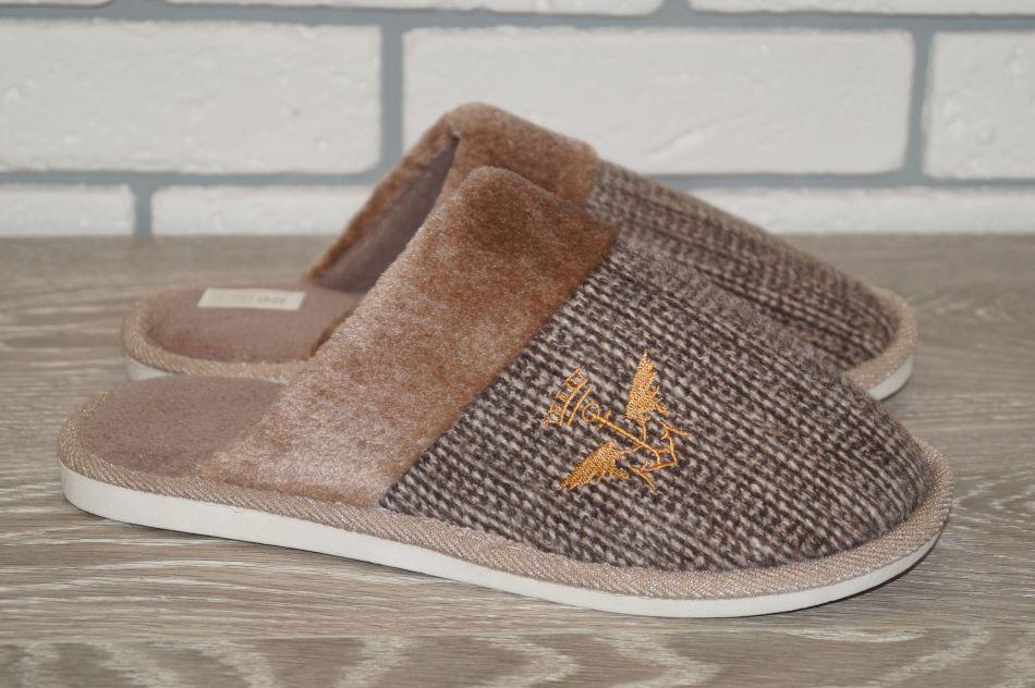 Тапочки комнатные Sanlin 44/45 р. 27,5 см Коричневый (30353-4445)