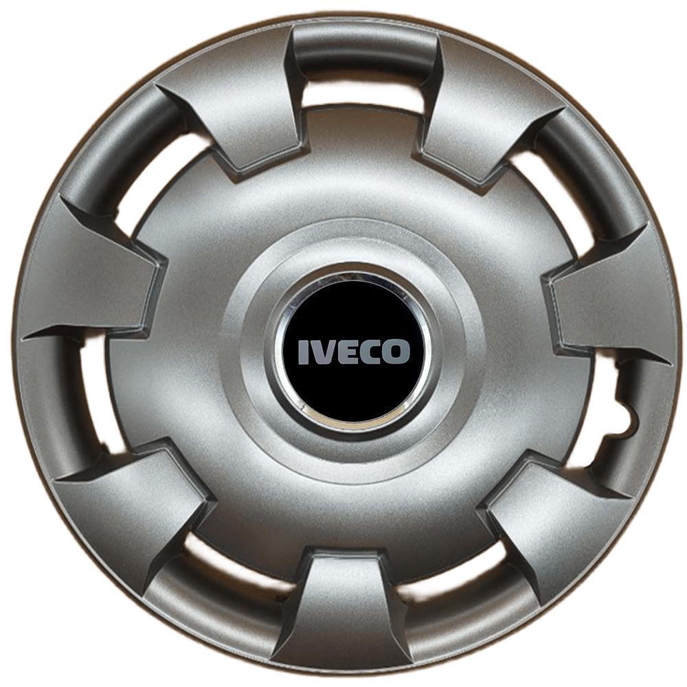 Колпаки SJS 111 с логотипом Iveco 4 шт. R13 Серебряный (2789080772)