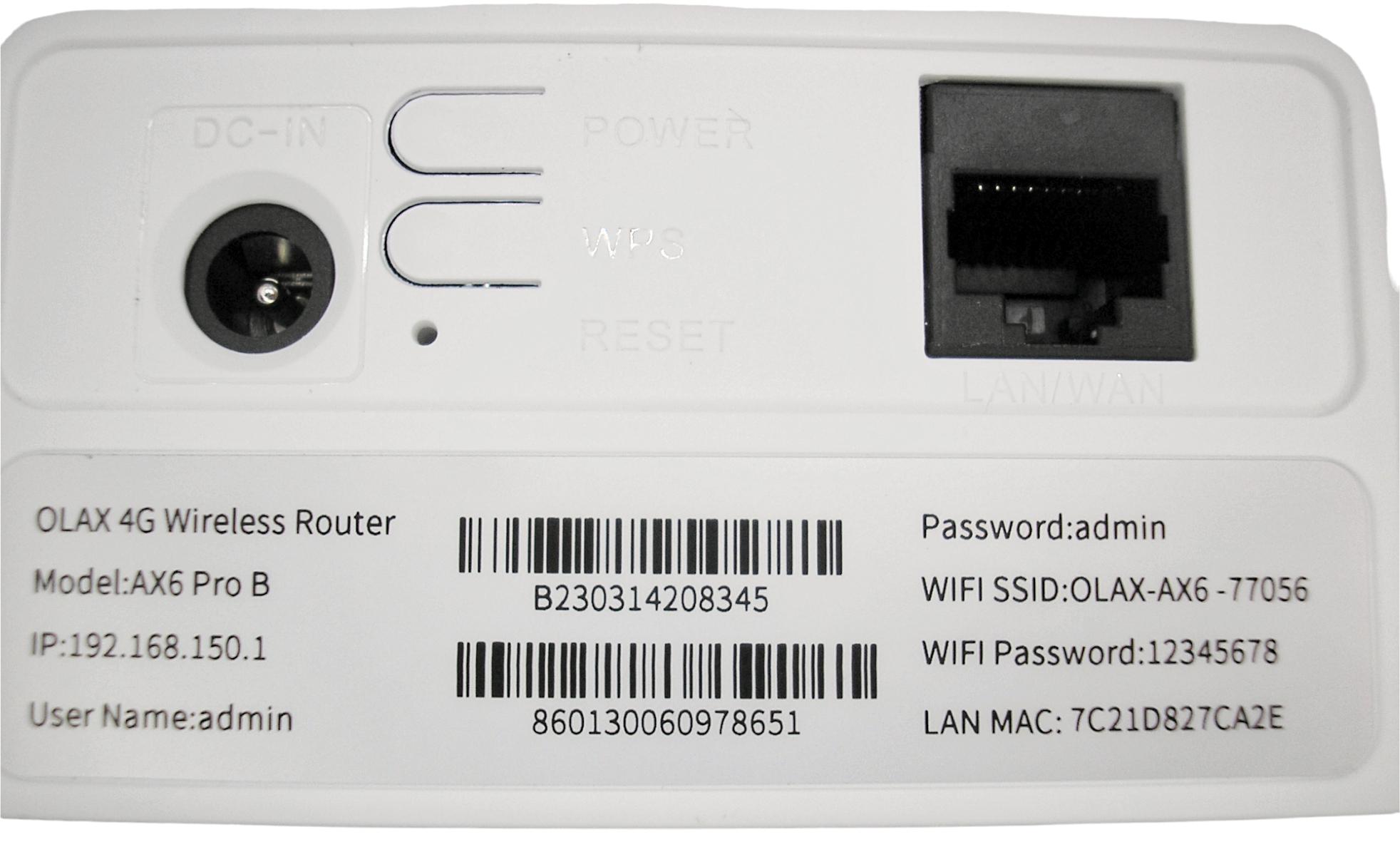 WI-FI роутер 4G Olax AX6 PRO з 3G/4G модемом та двома антенами (11267395) - фото 4 WI-FI роутер 4G Olax AX6 PRO з 3G/4G модемом та двома антенами (11267395) - фото 4