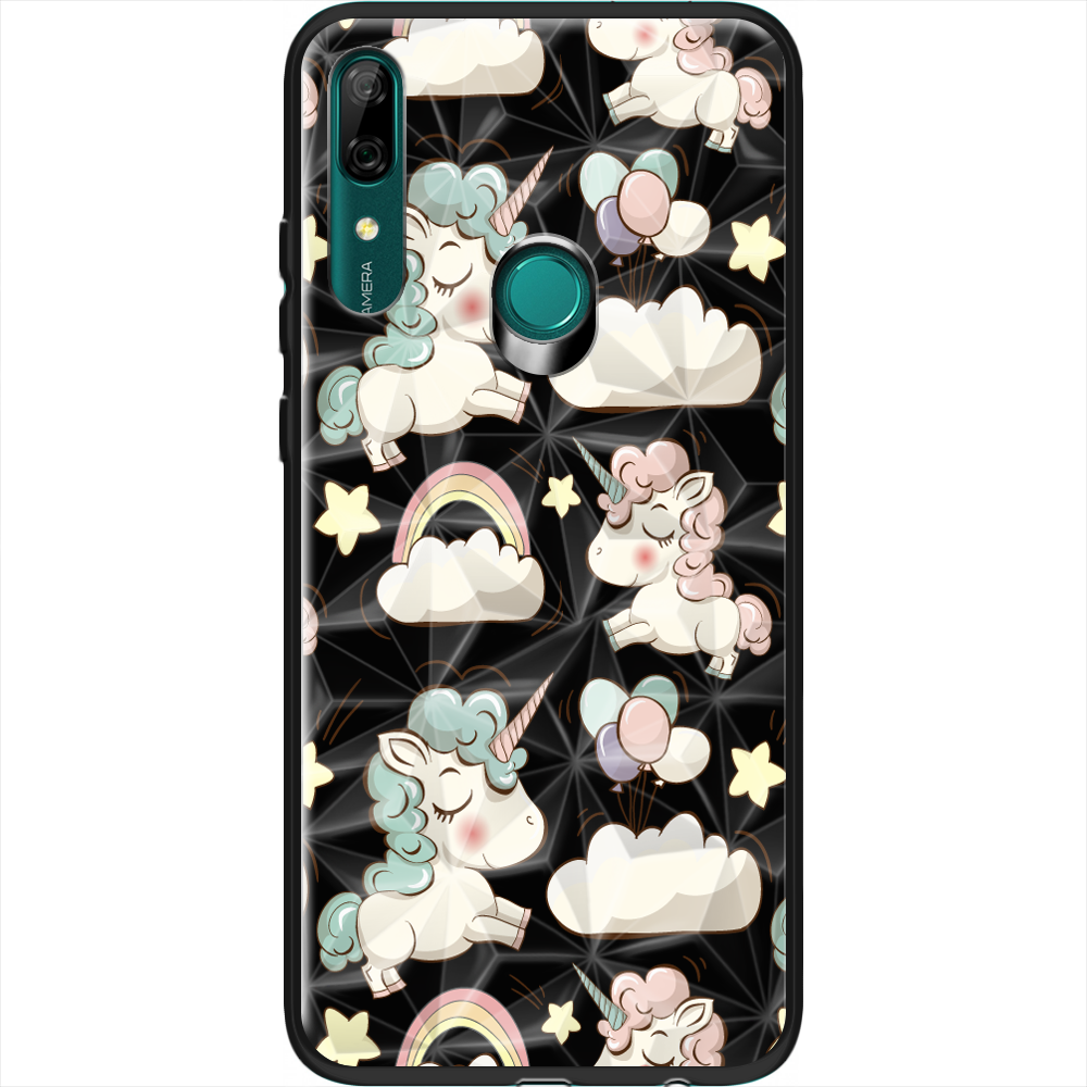 Чехол Boxface Huawei P Smart Z Unicorns Черный силикон с призмой (37381-cc2-37848)