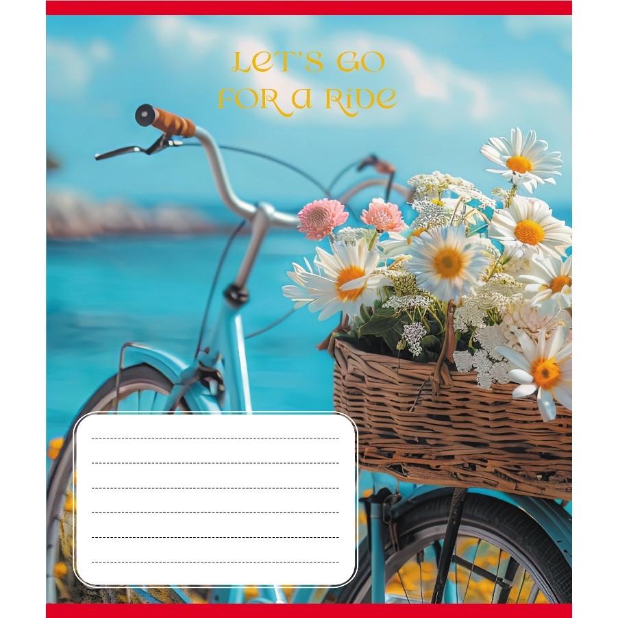 Тетрадь общая Школьник Велосипед в клетку 96 листов (096-630091K-1)