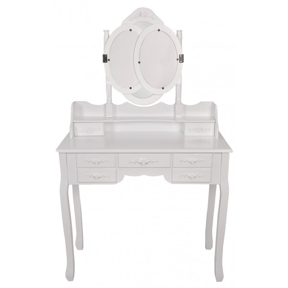 Туалетний столик Bonro-В020 червона табуретка (20000038) - фото 4 Туалетний столик Bonro-В020 червона табуретка (20000038) - фото 4