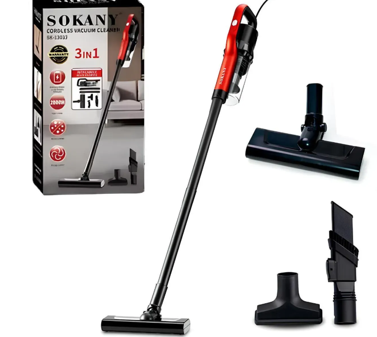 Пылесос беспроводной ручной Sokany SK-13033 2800 Вт аккумуляторный с контейнером и циклонным фильтром (31186361)