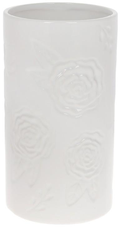 Ваза Белая Роза 12,1х12х21,9 см керамическая Белый (BD-733-409)