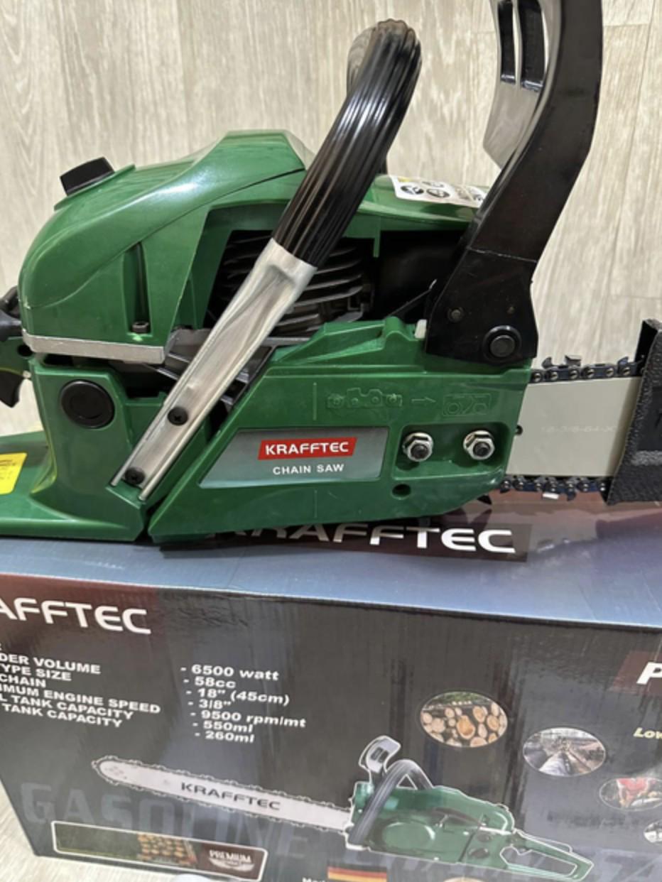 Бензопила цепная Krafftec Pro 6500 45 см - фото 2