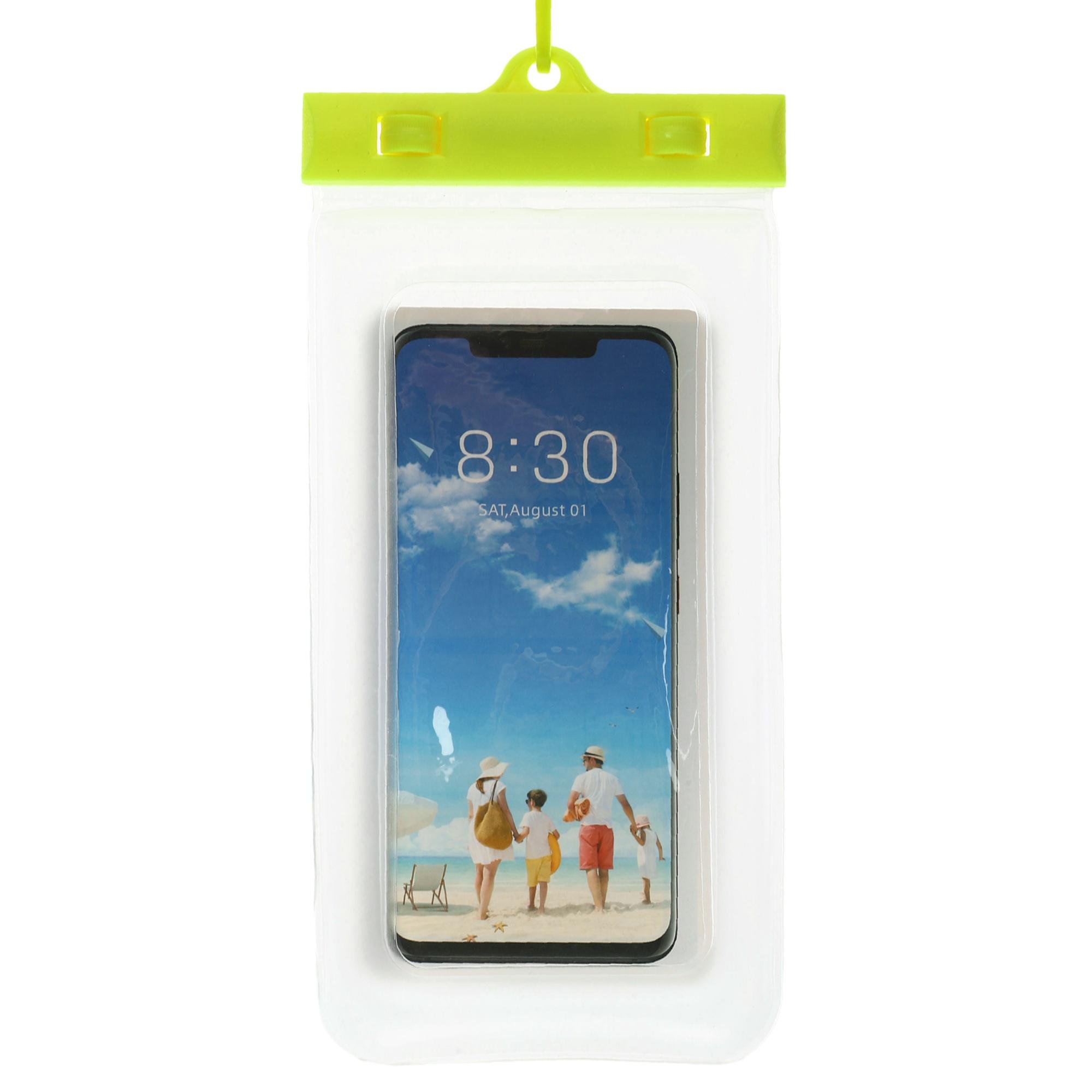 Чохол-гаманець на шию водонепроникний SP-Sport D3850 (TPU, внутрішні розміри-17x9см, лимонний) - фото 1 Чохол-гаманець на шию водонепроникний SP-Sport D3850 (TPU, внутрішні розміри-17x9см, лимонний) - фото 1