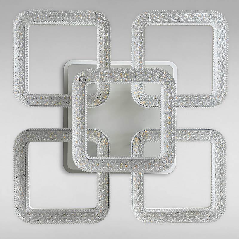 Потолочная люстра LED с подсветкой Light House SC-18202/4+1C 180W+26W 2.4G 540х540х140 мм Белый 