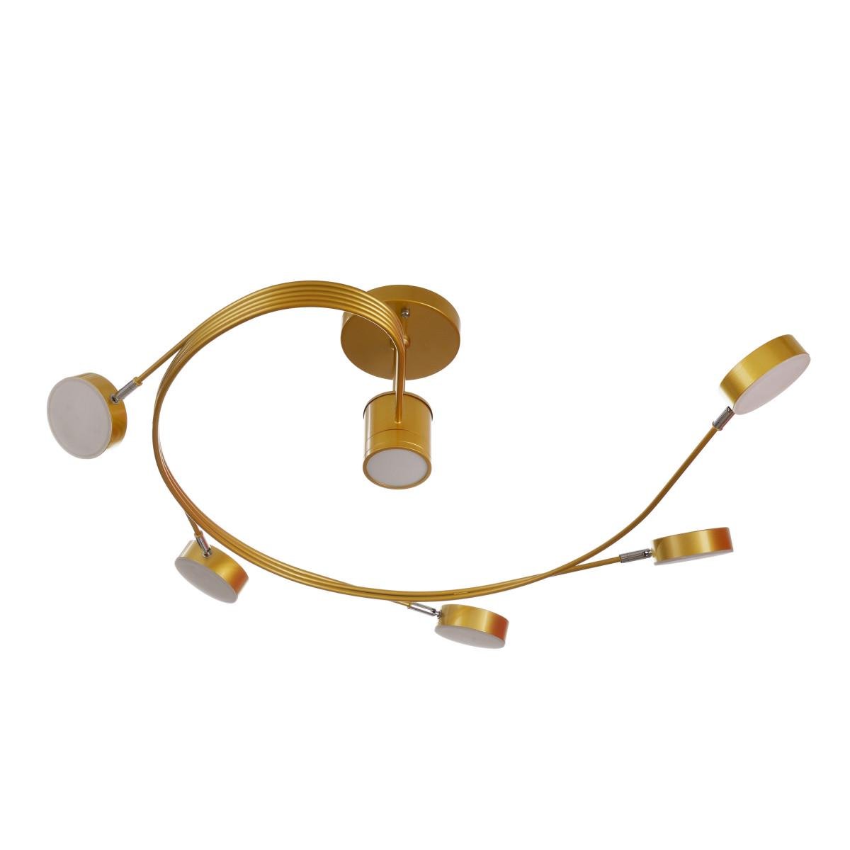 Люстра светодиодная современная Brille BR-01 610C/6 LED 42W G Золото