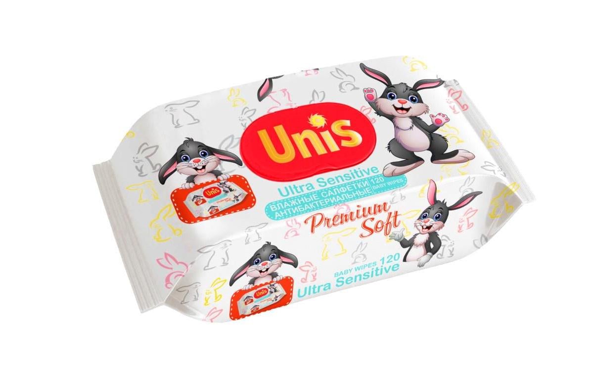 Влажные салфетки UNIS для детей 120 шт. (4820180331734)