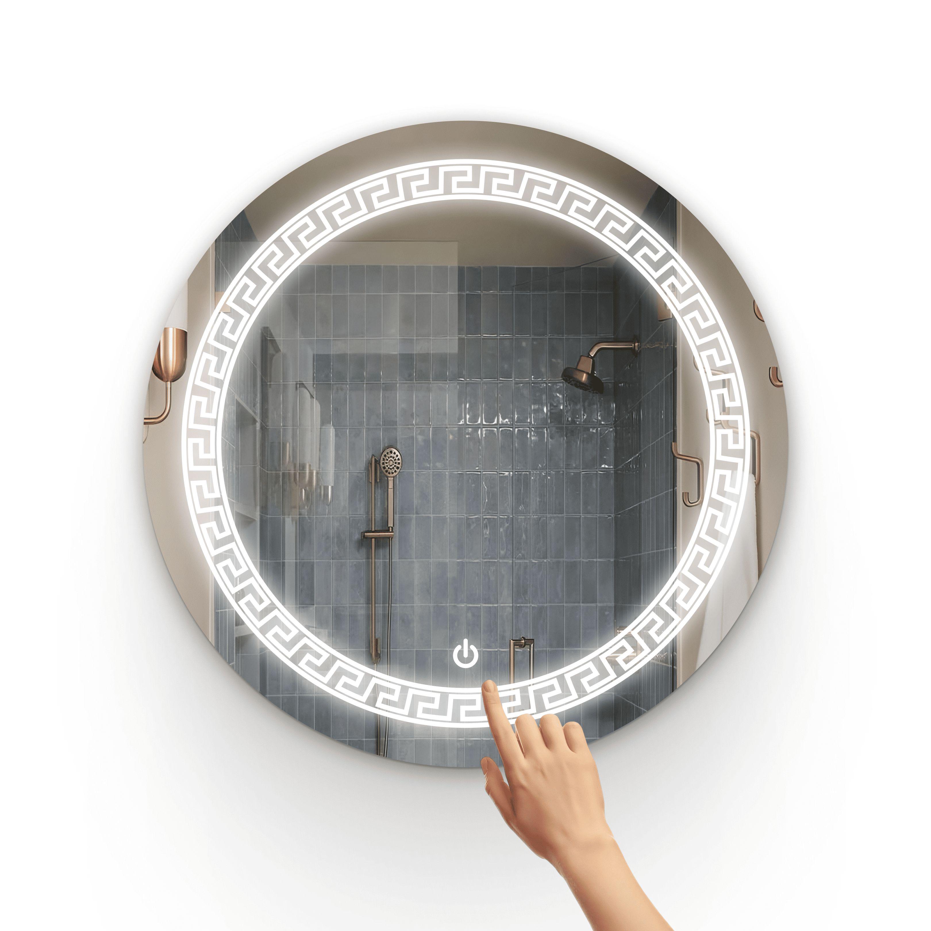 Зеркало с LED подсветкой Кафре круглое с сенсором 800 мм (KAFRE 1-800)