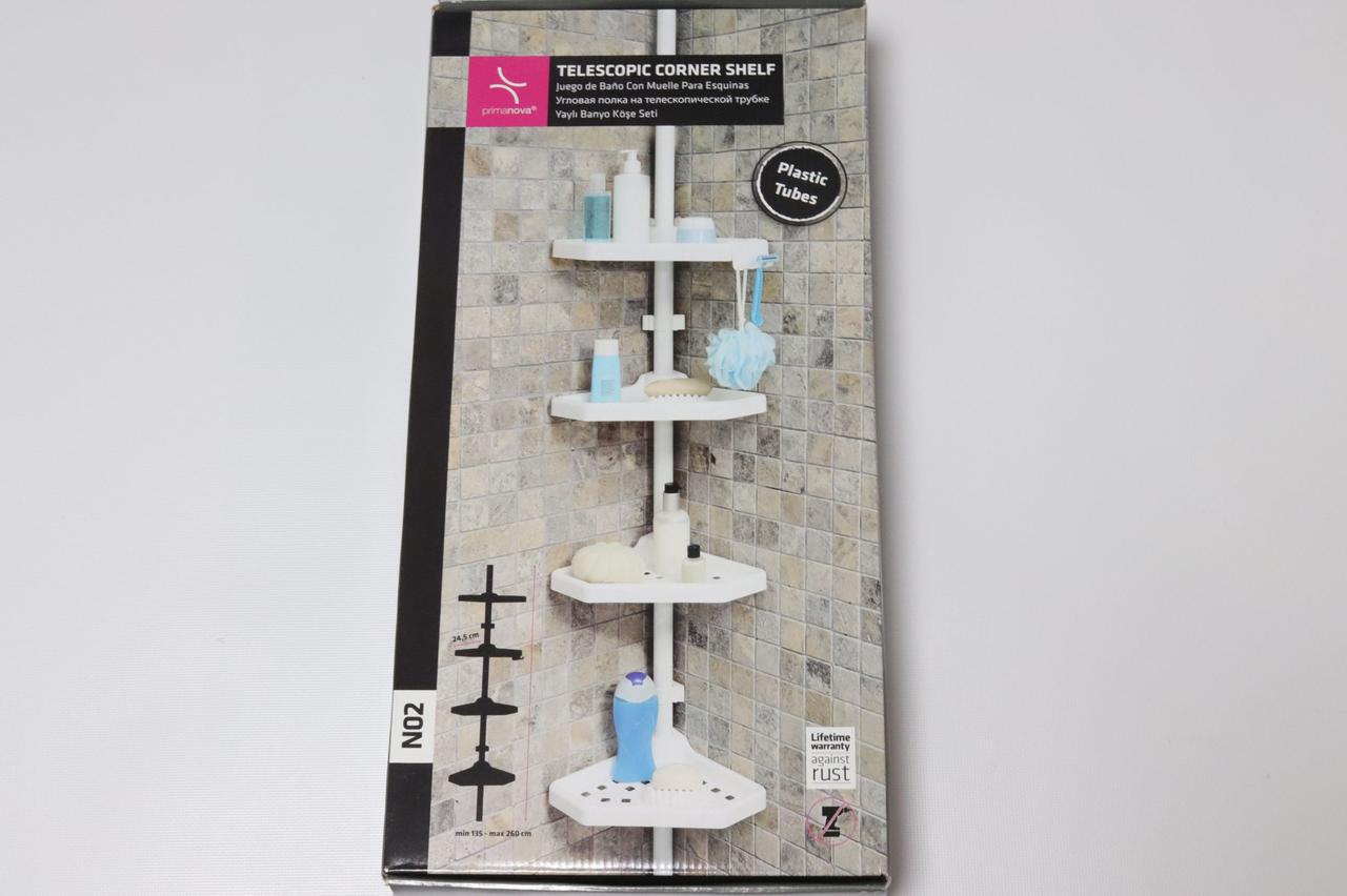 Полка угловая в ванную пластик Приманова 02 (2437989033)