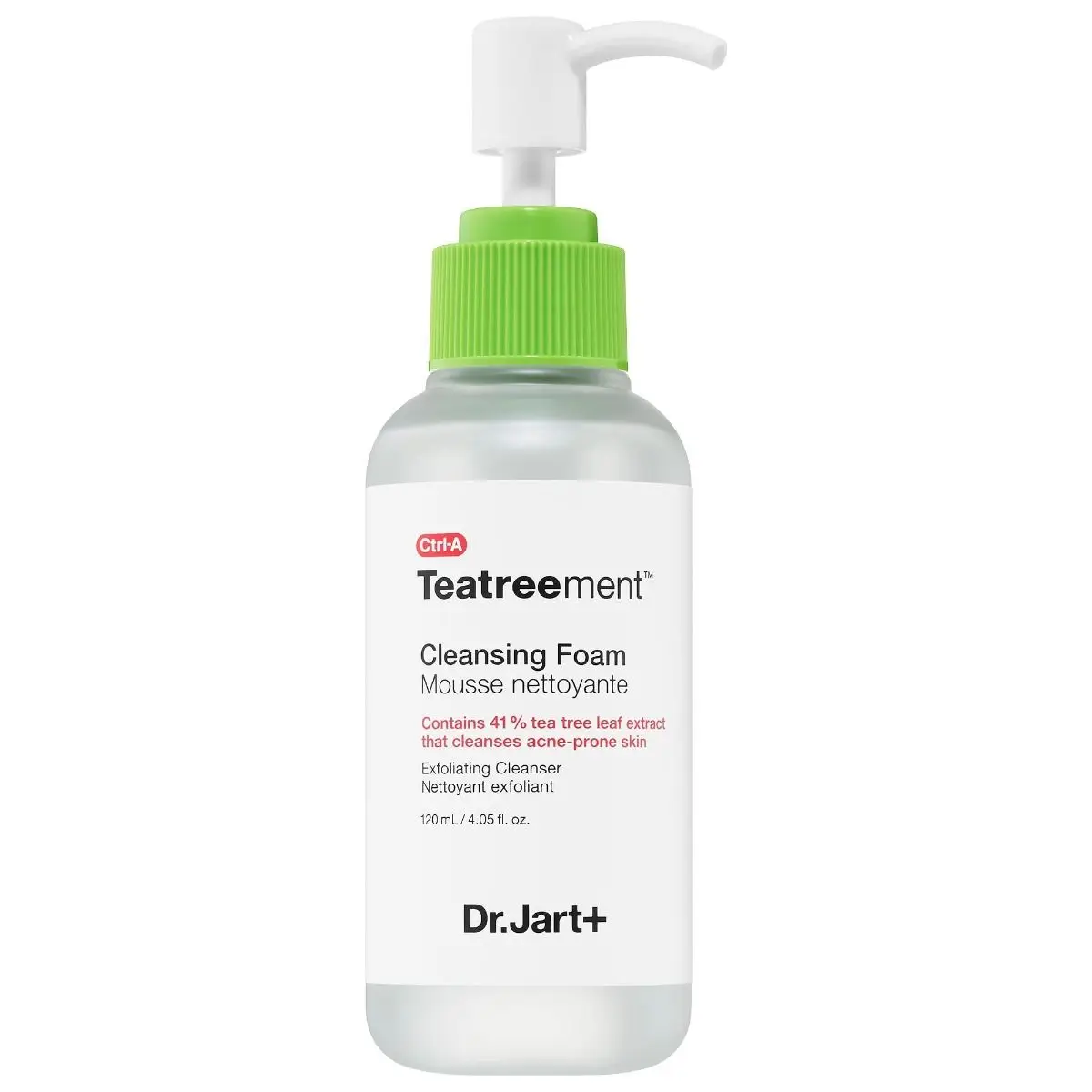 Лечебная гель-пенка для умывания с чайным деревом Ctrl A Teatreement Cleansing Foam Dr.Jart 120 мл (8809642712874)