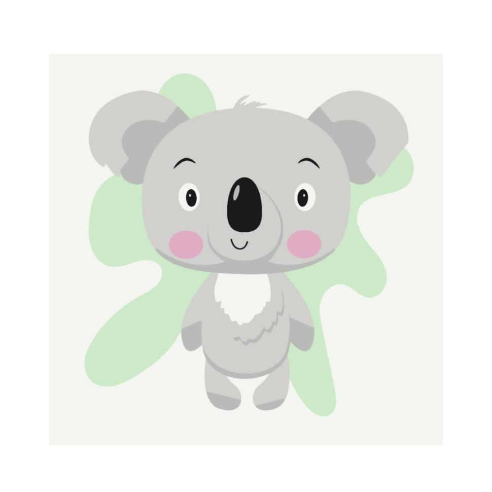 Роспись на холсте Brushme Дружеская коала 20х20 см (MBS016)