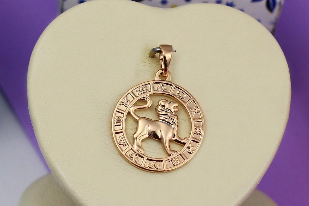 Кулон зодиак Xuping Jewelry Весы 2 см Золотистый (26578736)