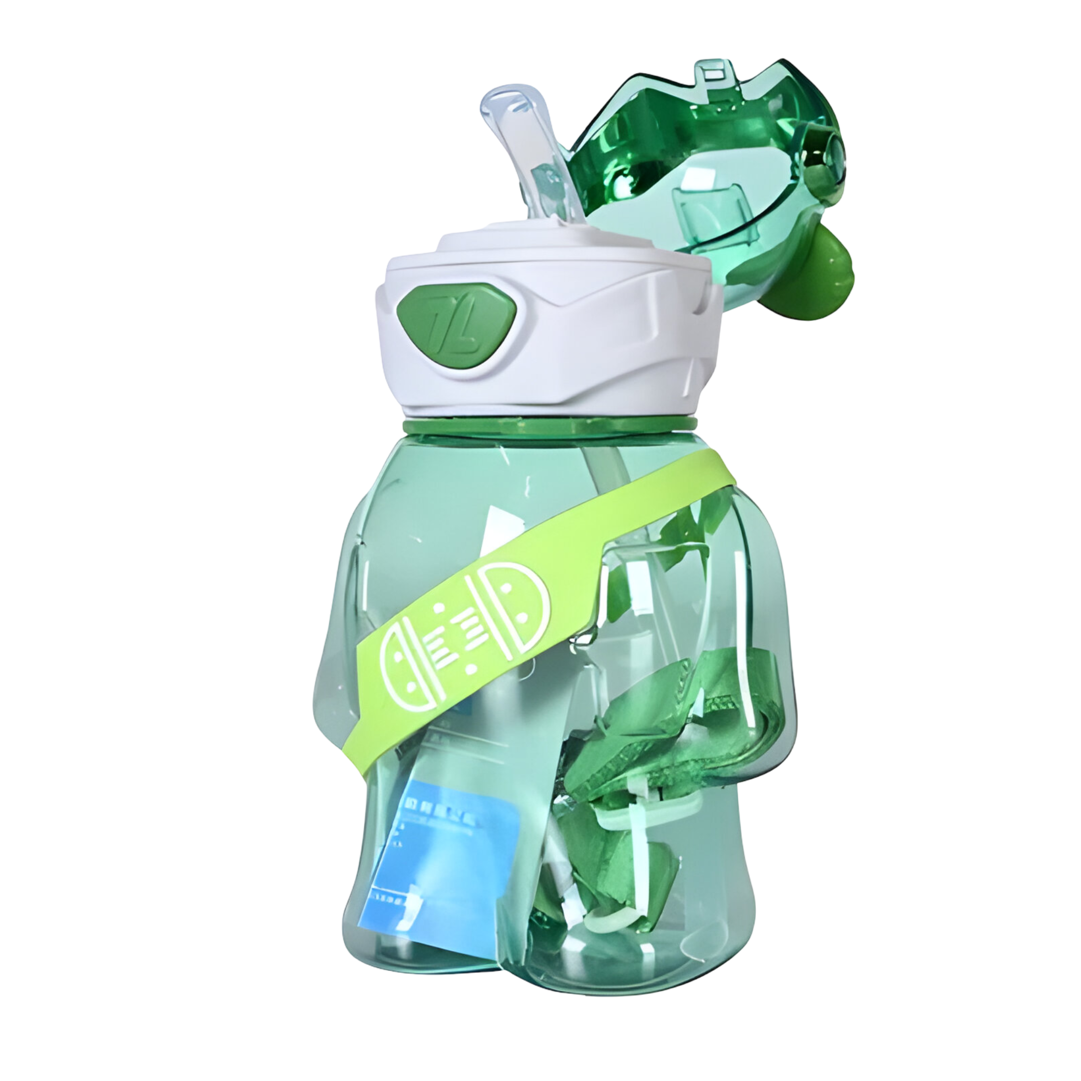 Детская бутылка "Мишка в очках" на 700 мл Зеленый (MRA-25-65) - фото 2