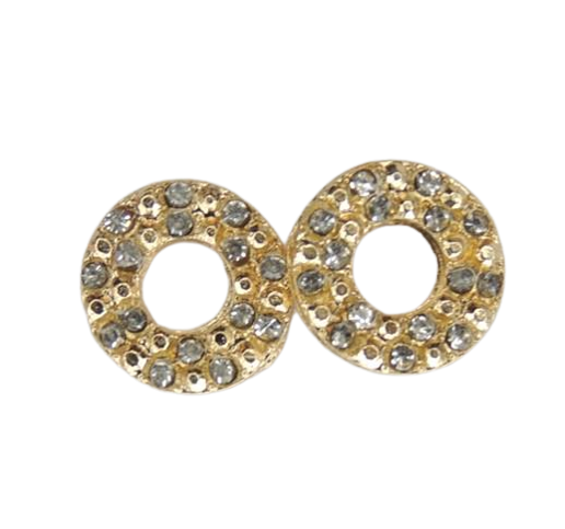 Серьги-гвоздики Liresmina Jewelry Солнечные бублики Золотистый (1851471281)