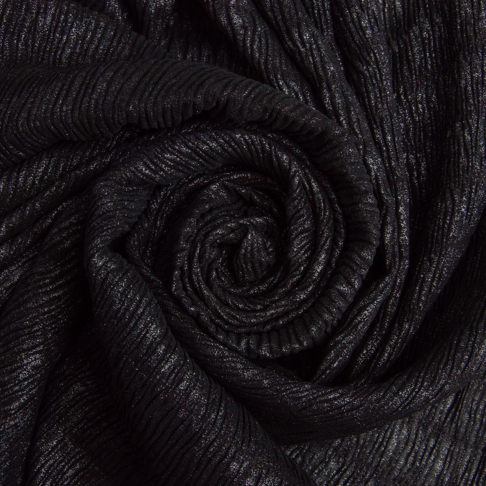 Ткань шифон жатка 95 г/м2 145 см Черный (26823)