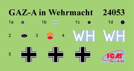 Сборная модель ICM ГАЗ-А на германской службе (24053) - фото 8 Сборная модель ICM ГАЗ-А на германской службе (24053) - фото 8