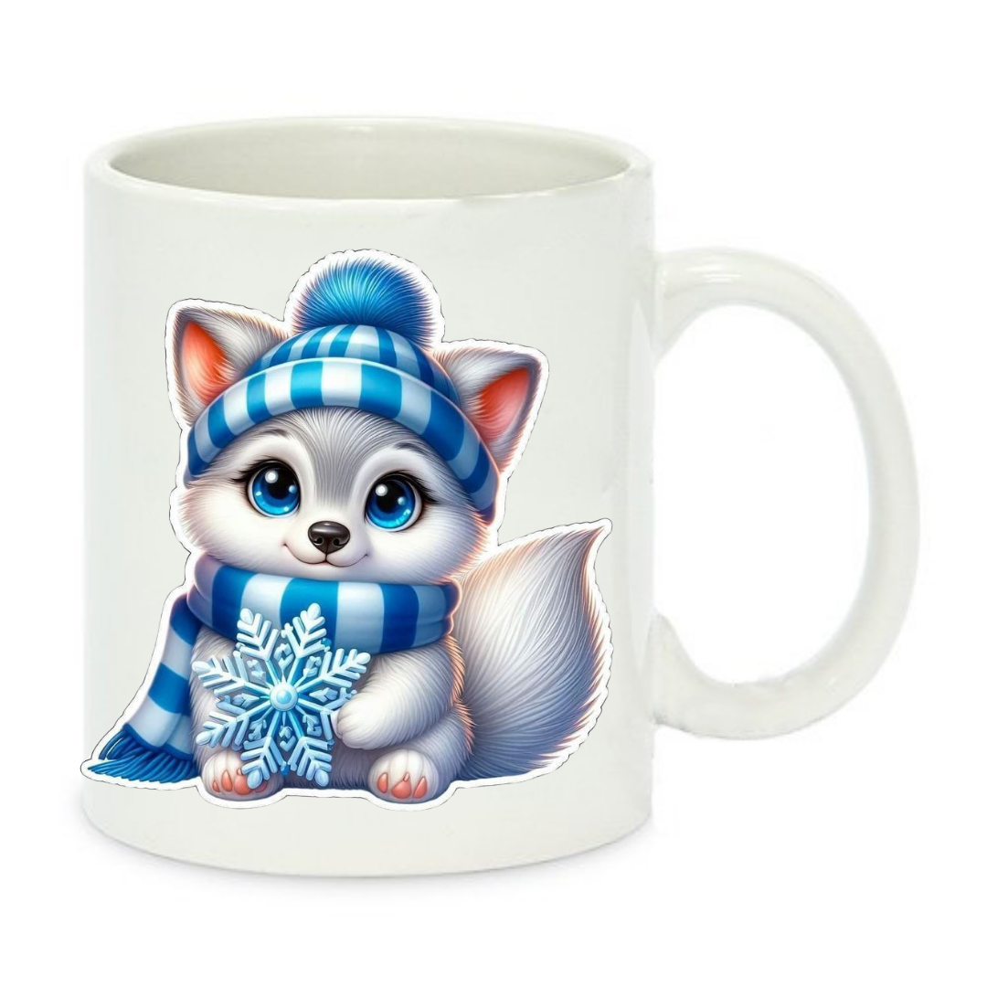 Чашка с принтом Волк 330 мл Белый (001262) Чашка с принтом Волк 330 мл Белый (001262)