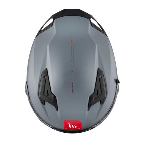 Мотошлем MT HELMETS Braker SV L Grey Gloss (47579) - фото 9