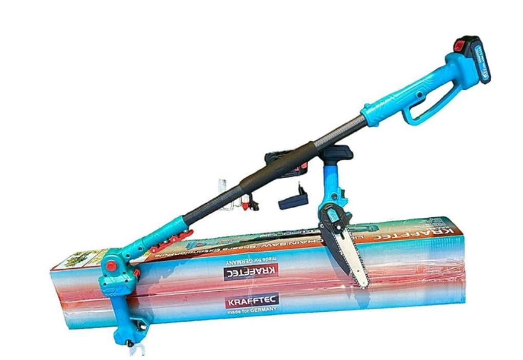 Набір акумуляторного KRAFFTEC КРА-884 секатор DUP270/пила DUC150Z/телескопічна штанга-подовжувач 2 м (24862941) - фото 3