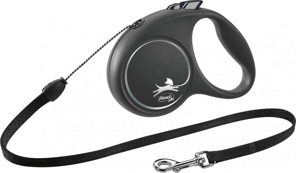 Поводок-рулетка flexi BLACK DESIGN S Черный (TX-12251)
