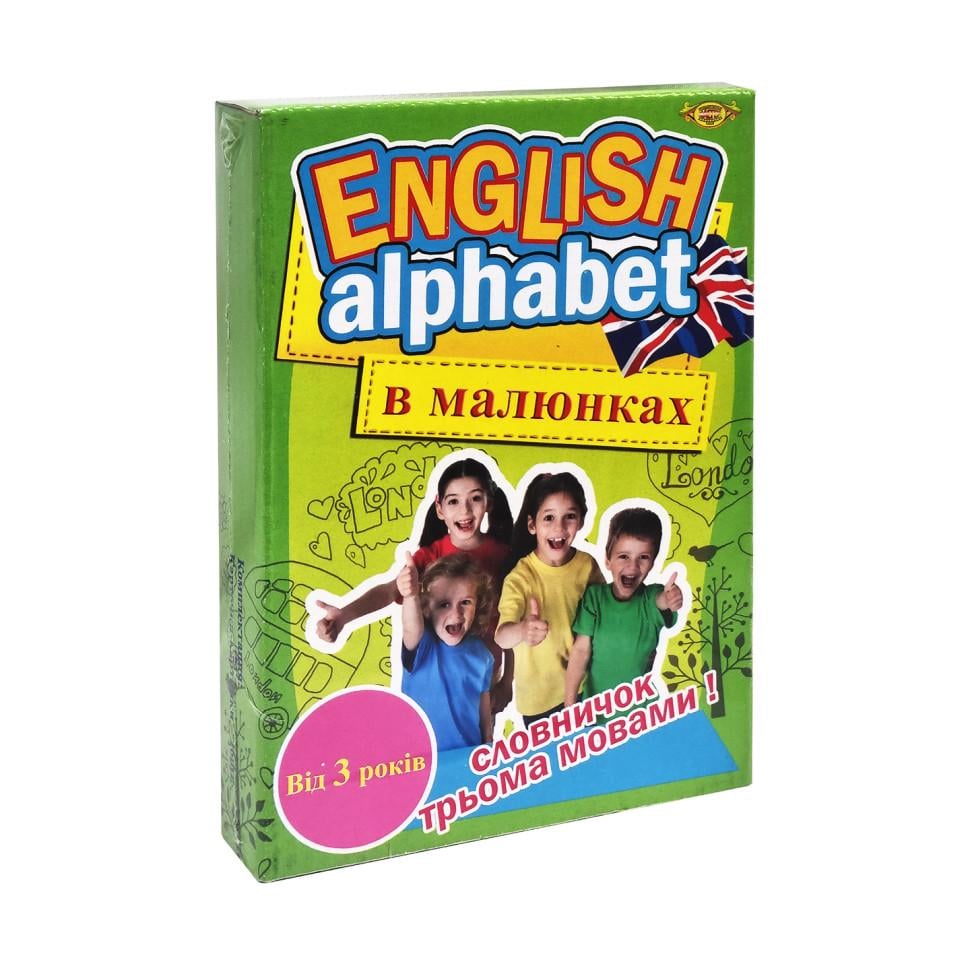 Комплект детский развивающий Мастер ENGLISH ALPHABET в рисунках (IM-176-M-229)