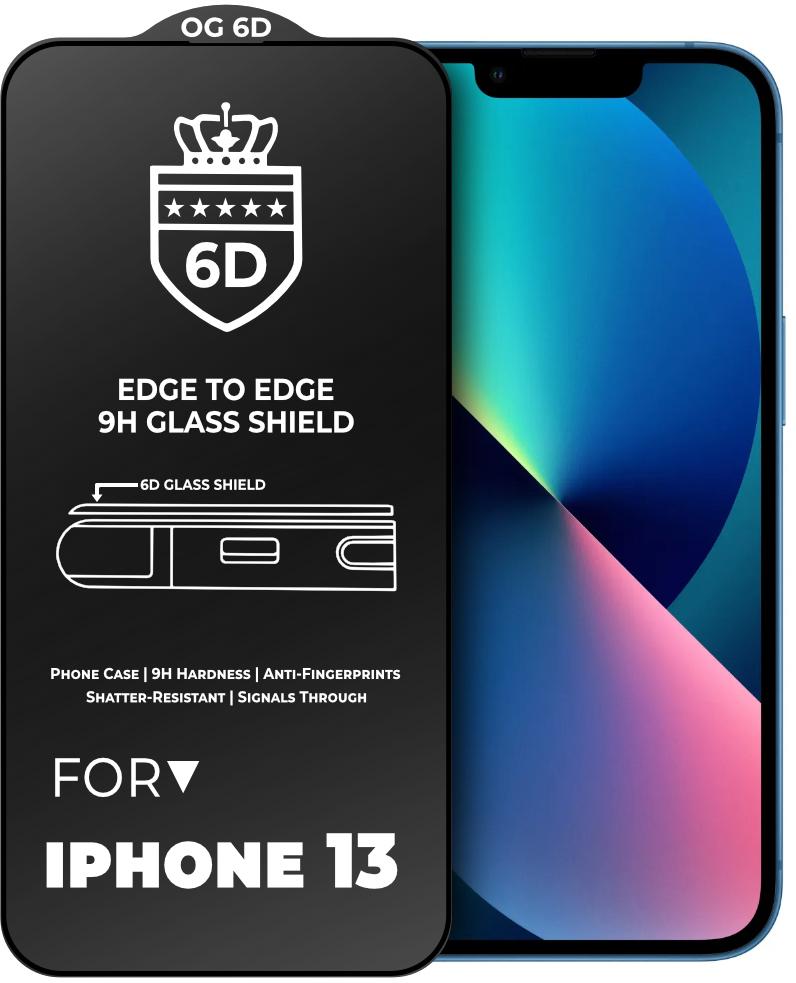 Захисне скло 6D для iPhone 13 Glass Shield (27405)