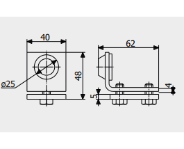 Упор підвісний Roll Grand №2 для зупинки руху консольних/підвісних і складаних воріт - фото 2 Упор підвісний Roll Grand №2 для зупинки руху консольних/підвісних і складаних воріт - фото 2